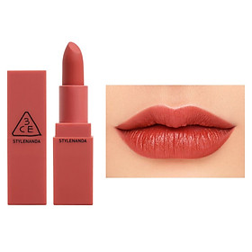 Son lì 3CE Mood Recipe Matte Lip Color #222 Step And Go - Đỏ Đất