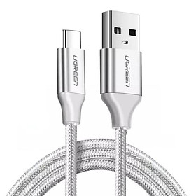 Cáp USB Type C to USB 2.0 chính hãng Ugreen 60131 dài 1m bện nylon cao cấp