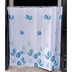 Mua Rèm Chống Thấm nhà tắm Vải polyester in họa tiết Lá Tròn phong cách Bắc Âu