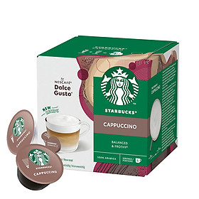 Cà phê viên nén vị Cappuccino Starbucks dành cho máy Dolce Gusto Hàng nhập