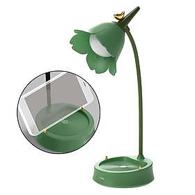 Desk Lamp for Kids - Flower LED Charging Table Lamp Eye Protection Small Desk Lamps for Reading,Study and Office, Adjustable Brightness