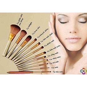 Bộ Cọ Trang Điểm 12 Cây Kèm Hộp Đựng – Cọ Makeup Đa Năng