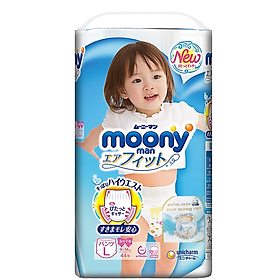 Tã Quần Cao Cấp Moony Nhật Bản Bé Gái L44 (44 Miếng)