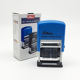 Dấu 9 số xoay Shiny S-449 (S449) ký tự cao 4mm