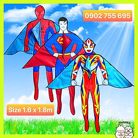 Diều NGƯỜI NHỆN spiderman 1m6 x 1m82 - TẶNG TAY CẦM THẢ DIỀU LỚN 150 mét DÂY + TÚI VẢI ĐỰNG DIỀU NHÀ MAY