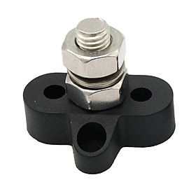 Heavy Duty Stainless Steel Insulated Terminal Block M10 3/8 In. Single Stud