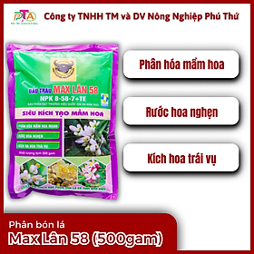 Mua Phân bón lá Chuyên tạo mầm hoa MAX LÂN 58 - Gói 500gam