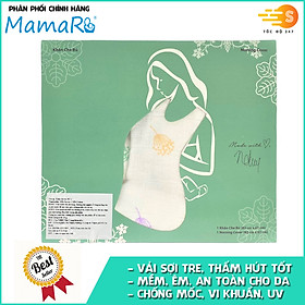 Khăn che bú vải sợi tre cho bé Mamaru MA-CB01 - Diệt khuẩn, hút ẩm tốt, kháng tia UV