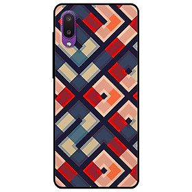 Ốp lưng dành cho Samsung Galaxy A02 mẫu Họa Tiết Vuông Chéo