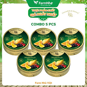 (Combo 5 hộp) Kẹo trái cây Cavendish & Harvey vị MIXED FRUIT 200gr - Sản phẩm với hương vị tuyệt vời từ Đức