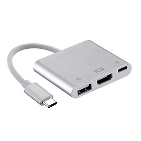 Cáp Type-C ra USB 3.0 HDMI Type-C - Hàng nhập khẩu