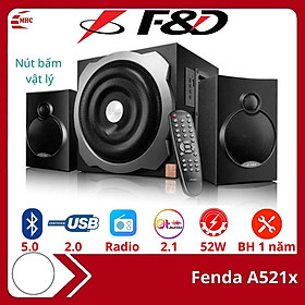 Mua Loa Máy vi tính Bluetooth Fenda A521x công suất 52W Bass siêu ấm  có Điều khiển  cổng USB  Radio- Hàng chính hãng