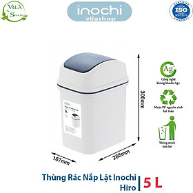 Mua Thùng Rác Nhựa NẮP LẬT  Thùng Rác Thông Minh Có Lõi 5L Inochi  Làm Sọt Rác Văn Phòng  Khách Sạn  Đựng Rác Gia Đình