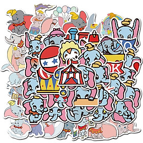 Sticker 50 miếng hình dán Voi Dumbo