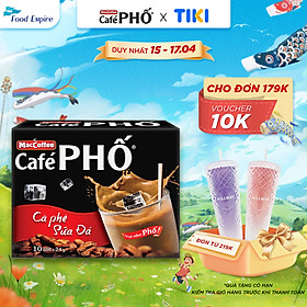 Cà phê Phố Sữa Đá - Maccoffee (hộp 10 gói x 24g)