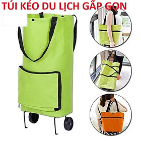 Mua Túi kéo du lịch gấp gọn  vải dù siêu chắc kèm bánh xe đẩy