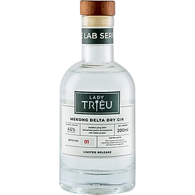 Rượu Lady Triệu Mekong Delta Dry Gin 45% 1x200ml