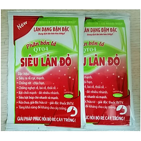 ComBo 2 Gói Phân Bón Lá QT04 Siêu Lân Đỏ, Siêu Ra Rễ Cực Mạnh, Chống Rét, Bật Chồi Mạnh Gói 20Ml