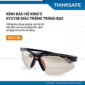 Mua Kính chắn bảo hộ King s Thinksafe  chống tia uv cao cấp  bảo hộ đa năng  chống bụi đi đường  dùng lao động màu đen KY313B