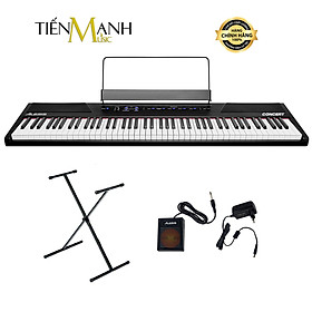 Mua  Chân Đơn  Bộ Đàn Piano Điện Alesis Concert - 88 Phím nặng Cảm ứng lực Có Loa Hàng Chính Hãng USA - Kèm Móng Gẩy DreamMaker
