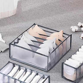 Mua Khay vải  giỏ vải chia ngăn đựng đồ lót  tất tiện dụng - cutam.homedecor