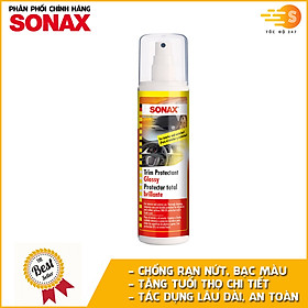 Chai xịt làm sạch và bảo dưỡng nhựa, gỗ nội thất xe Sonax 380041 300ml - Chống rạn nứt, bạc màu, chống tia UV, dùng trên nhiều chất liệu