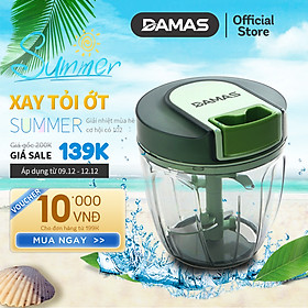 Dụng Cụ Băm Rau Củ Quả , Xay Tỏi Ớt , Xay Thịt Cầm Tay DAMAS Quick Chopper A397 - Hàng chính hãng