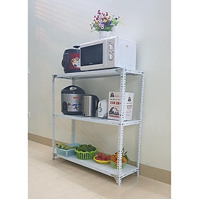 Kệ sắt v lỗ đa năng 3 tầng dài 1,2m x rộng 0,3m x cao 1,2 m