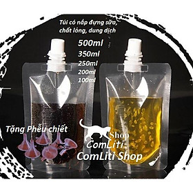 Mua  Tặng Phễu  Túi Có Nắp Vặn Túi Có Vòi Đựng Chất Lỏng  Túi Đựng Sữa Có Nắp