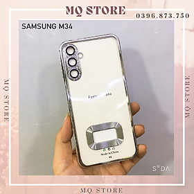 Ốp lưng cho Samsung M34 lưng trong viền màu cạnh vuông bảo vệ camera sang trọng Kai Nguyễn( hàng chính hãng)