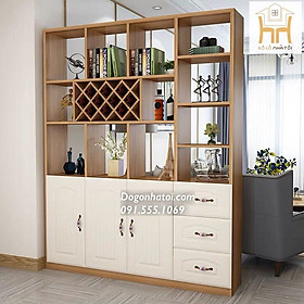 Mua KỆ - TỦ TRƯNG BÀY  TỦ RƯỢU  VÁCH NGĂN PHÒNG KHÁCH TR607 - 2m x 1m6