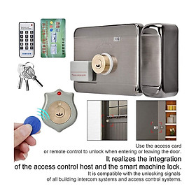 Mua Khóa cổng thông minh dùng thẻ từ  chìa cơ và remote lắp cho cửa kho xưởng