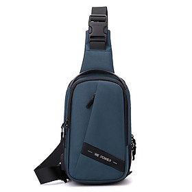 Túi đeo chéo ngực nam tích hợp cổng sạc USB đa năng nhiều ngăn đựng vải cao cấp chống nước chống trộm thời trang 2113