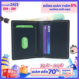 Ví nam da thật kiểu đứng J4M cao cấp siêu chất, da bò thật, sản phẩm cho nam và nữ đựng tiền và giấy tờ