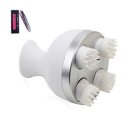 Máy Massage Đầu 3D Đa Năng Cầm Tay Mini 4 Đầu Massage, Đặc biệt phù hợp với đối tượng hay bị rụng tóc, tóc yêu, ít tóc hay gãy rụng - Hàng nhập khẩu - Tặng kèm máy massage cầm tay mini
