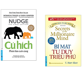 Combo Sách Kinh Tế - Tư Duy Làm Giàu Của Bậc Triệu Phú:  Cú Hích + Bí Mật Tư Duy Triệu Phú  ( Tặng Kèm Bookmark aha)