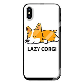 Ốp kính cho Iphone X mẫu CORGI C1 - Hàng chính hãng