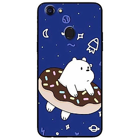 Ốp lưng dành cho Oppo F1s - A83 - Oppo F5 ( F5 Youth ) - F7 mẫu Gấu Trắng Donut
