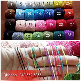 Sợi cotton tết vòng, đan lưới Dreamcatcher, nguyên liệu làm đồ Handmade