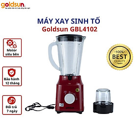 Máy xay sinh tố Goldsun GBL4102 công suất 400W 2 cối xay riêng biệt dung tích 1.5L - Hàng chính hãng Goldsun