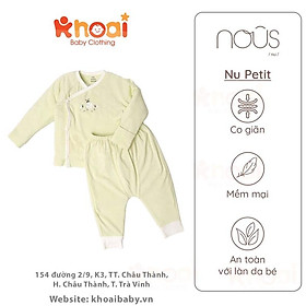 Bộ cài lệch Nous xanh lá hình bọ rùa Newborn