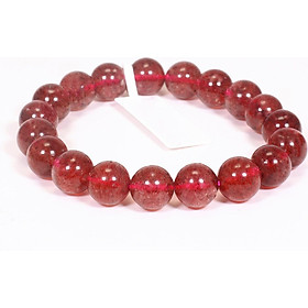 Vòng tay đá thạch anh dâu mệnh hỏa, thổ - Ngọc Quý Gemstones