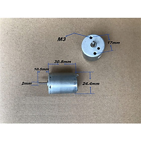 Động cơ 370 điện áp 3-9v dùng để chế tạo, giá bán 1 cái