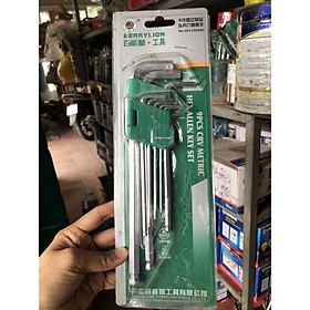 Mua Bộ lục giác đầu bi  đầu hoa thị đa năng 9 món / bộ lục lăng / bo luc giac / bộ lục giác xịn / bộ lục giác