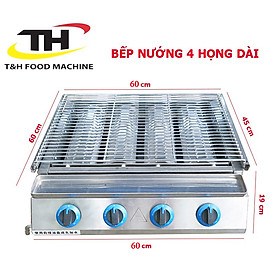 Mua Bếp nướng Gas 4 họng đốt dài