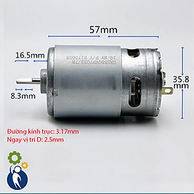 Mua Motor 6V-18V Mã 550 22700rpm Trục D