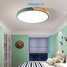 Đèn ốp trần trang trí và bổ xung ánh sáng cho phòng khách, ngủ, mọi không gian, ánh sáng Led 3 chế độ màu