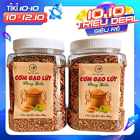 1KG - COMBO 2 HŨ CƠM GẠO LỨT RONG BIỂN TLP - ĂN CHAY ĐƯỢC