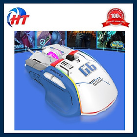 Mua Chuột cơ chơi game G6S thiết kế robot cực ngầu với độ DPI lên đến 12800 kèm theo 13 chế độ đèn led RGB tùy chỉnh phù hợp cho các game thủ  - HT