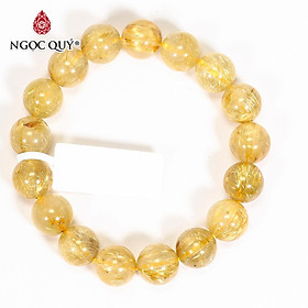 Vòng tay đá thạch anh tóc vàng mệnh thủy, kim - Ngọc Quý Gemstones